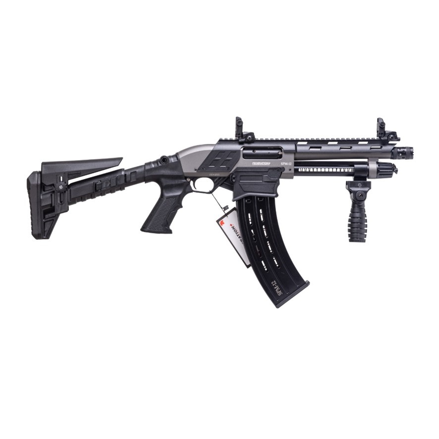 Federation Firearms SPM-12 9″ Shorty, 12ga 3″ Magazine-Fed Pump Action Shotgun