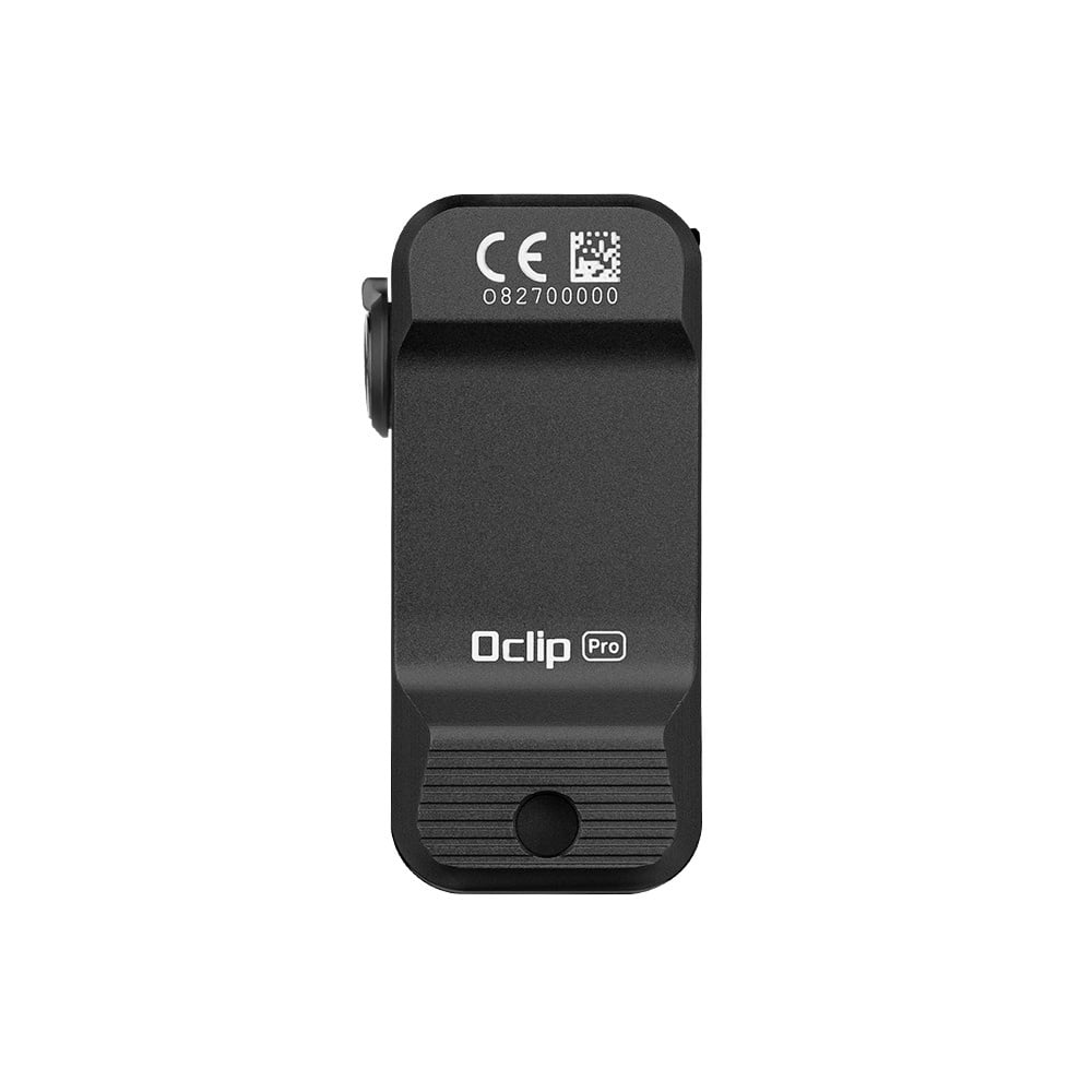 Olight Oclip Pro Clip on Flashlight with Floodlight Spotlight and Red Light- Black
