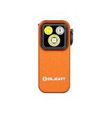 Olight Oclip Pro Clip on Flashlight with Floodlight Spotlight and Red Light- Orange