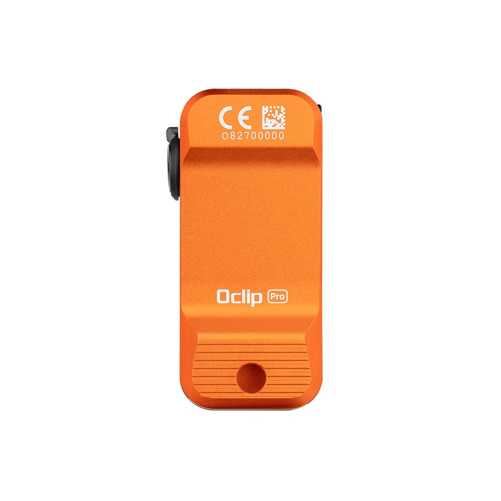 Olight Oclip Pro Clip on Flashlight with Floodlight Spotlight and Red Light- Orange