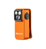 Olight Oclip Pro Clip on Flashlight with Floodlight Spotlight and Red Light- Orange