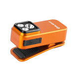 Olight Oclip Pro Clip on Flashlight with Floodlight Spotlight and Red Light- Orange