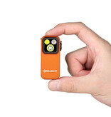 Olight Oclip Pro Clip on Flashlight with Floodlight Spotlight and Red Light- Orange