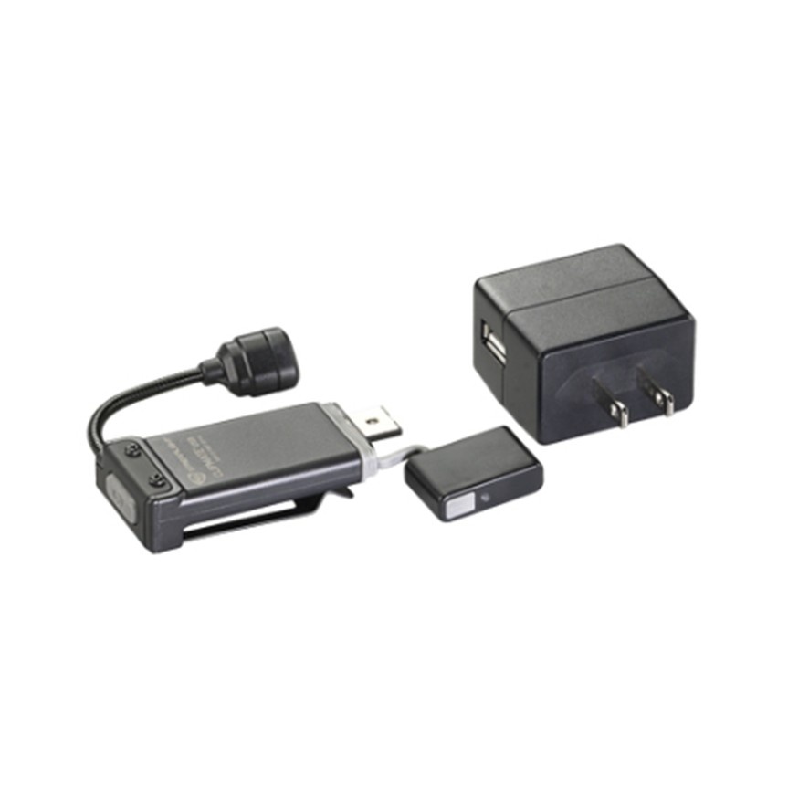 CLIPMATE USB Clip Light - Black with White and Red LEDs