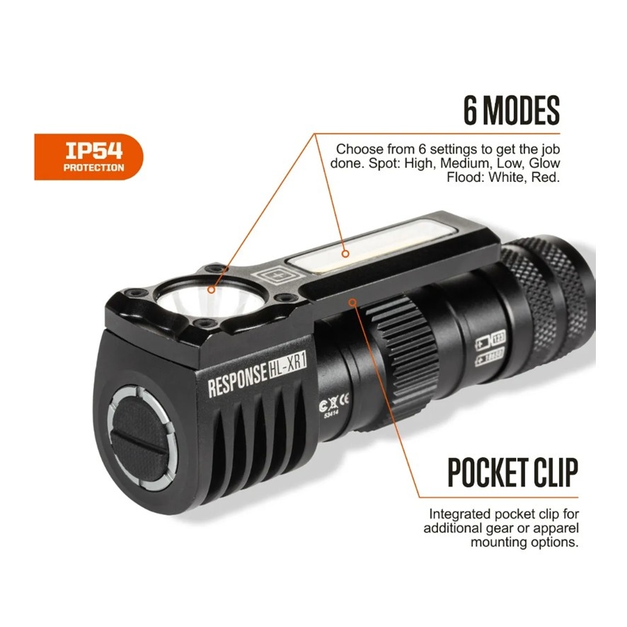 5.11 Tactical Response HL XR1-Headlamp-Black