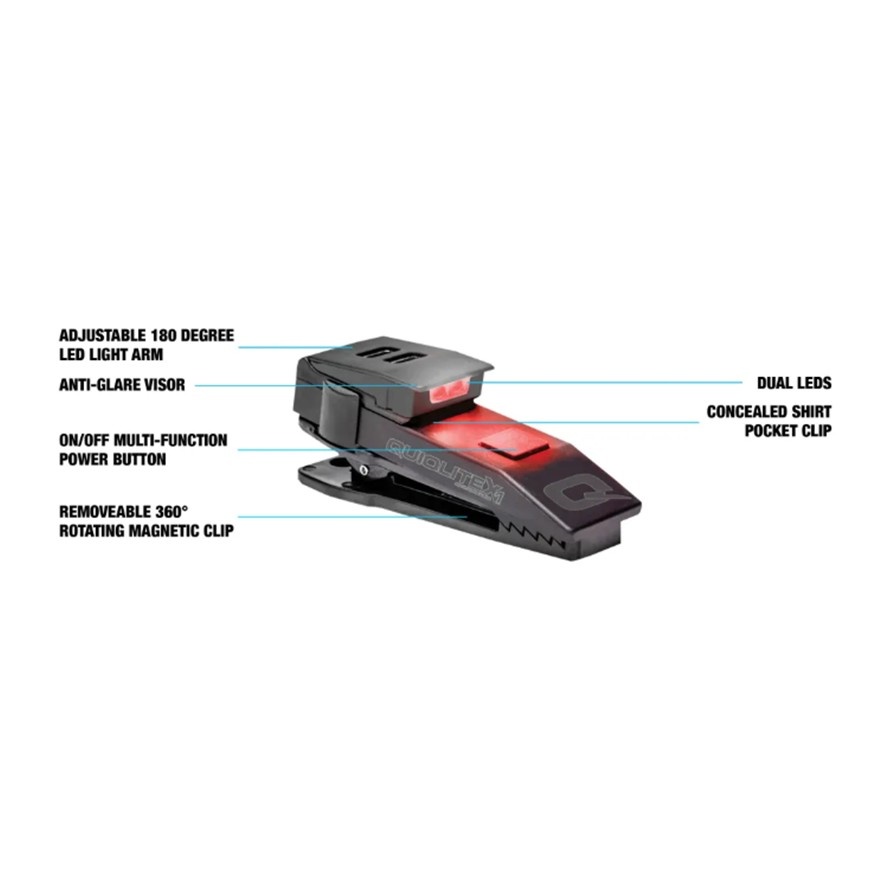QuiqLite X1 Tactical Red/White LED