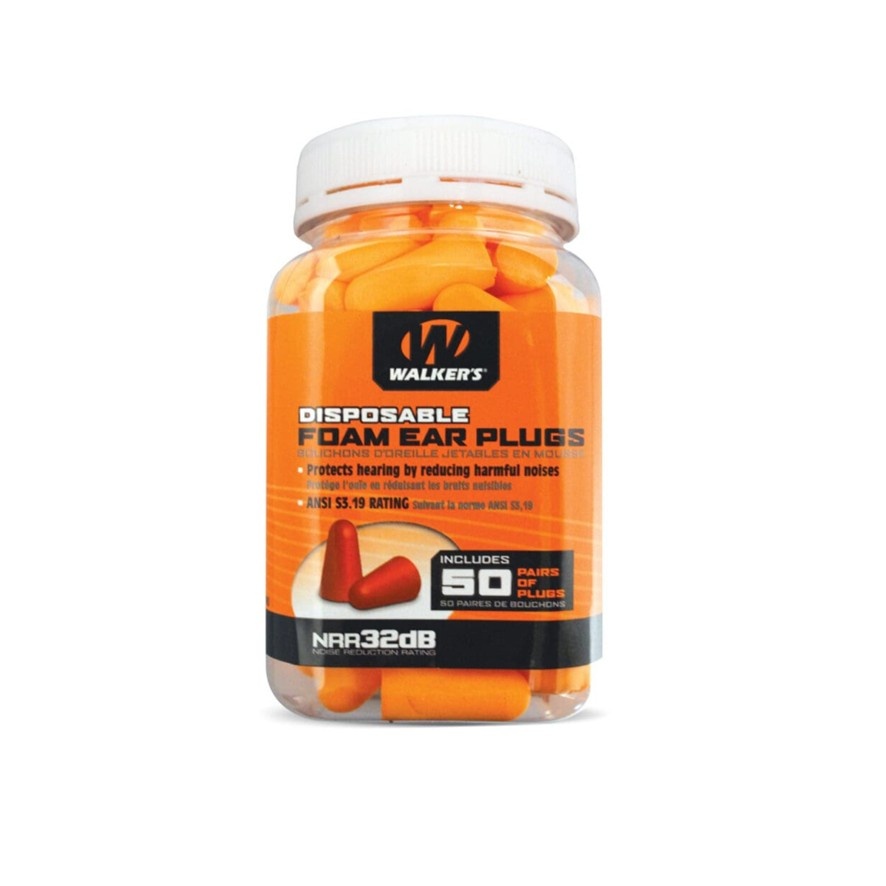 Walker's Disposable Foam Ear Plugs