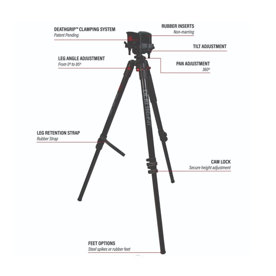 BOG DeathGrip Clamping Tripod Aluminum