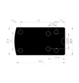 Konus Optics Pro Fission 3 Micro Red Dot 4 MOA Konus Optics Pro Fission 3 Micro Red Dot 4 MOA