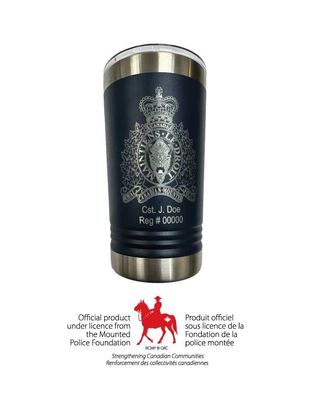 Cache Tactical RCMP Personalized 16oz Polar Camel Mug - Navy Blue