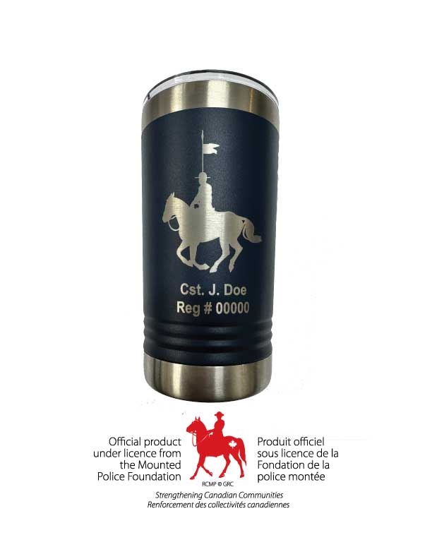 Cache Tactical RCMP Personalized 16oz Polar Camel Mug - Navy Blue