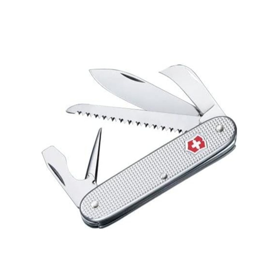 Victorinox Swiss Army 7 Alox Silver Ribbed