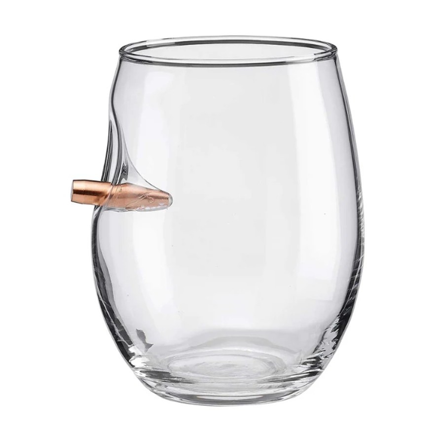 BenShot "Bulletproof" .308 Wine Glass- Canada Flag Etched - 15oz