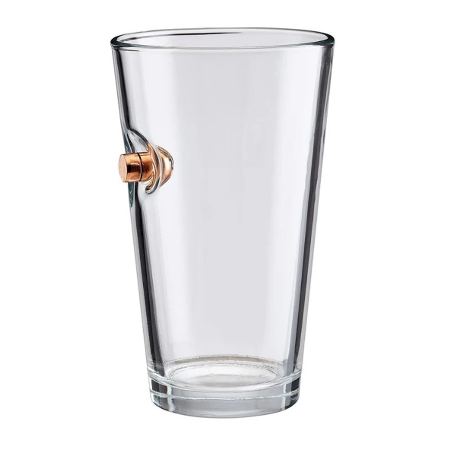 BenShot "Bulletproof" .45ACP Pint Glass - 16oz