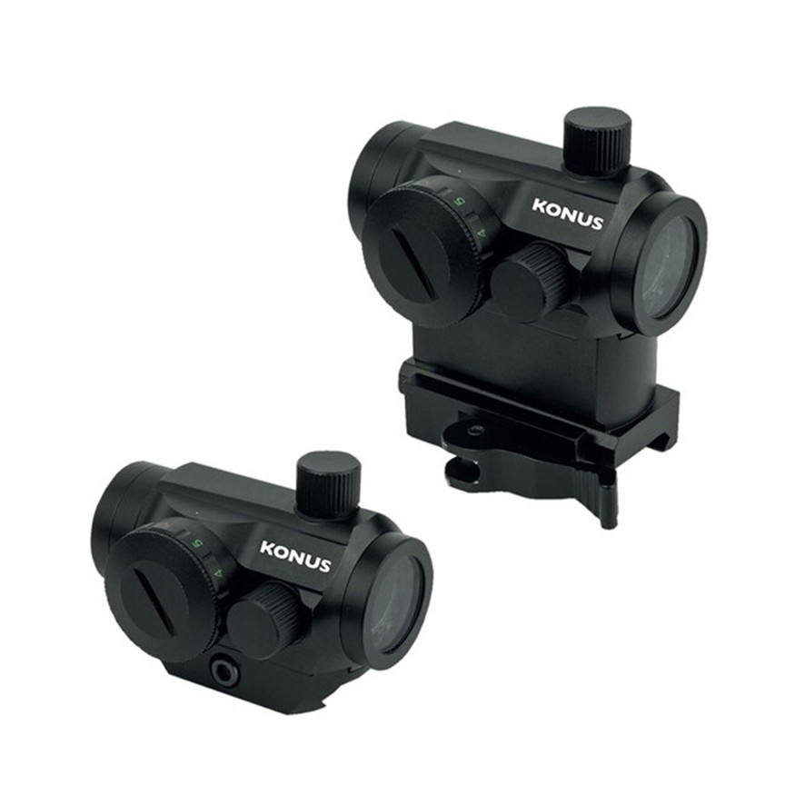 Konus 1x22 NUCLEAR Red/Green Dot Sight with Quick Release Mount
