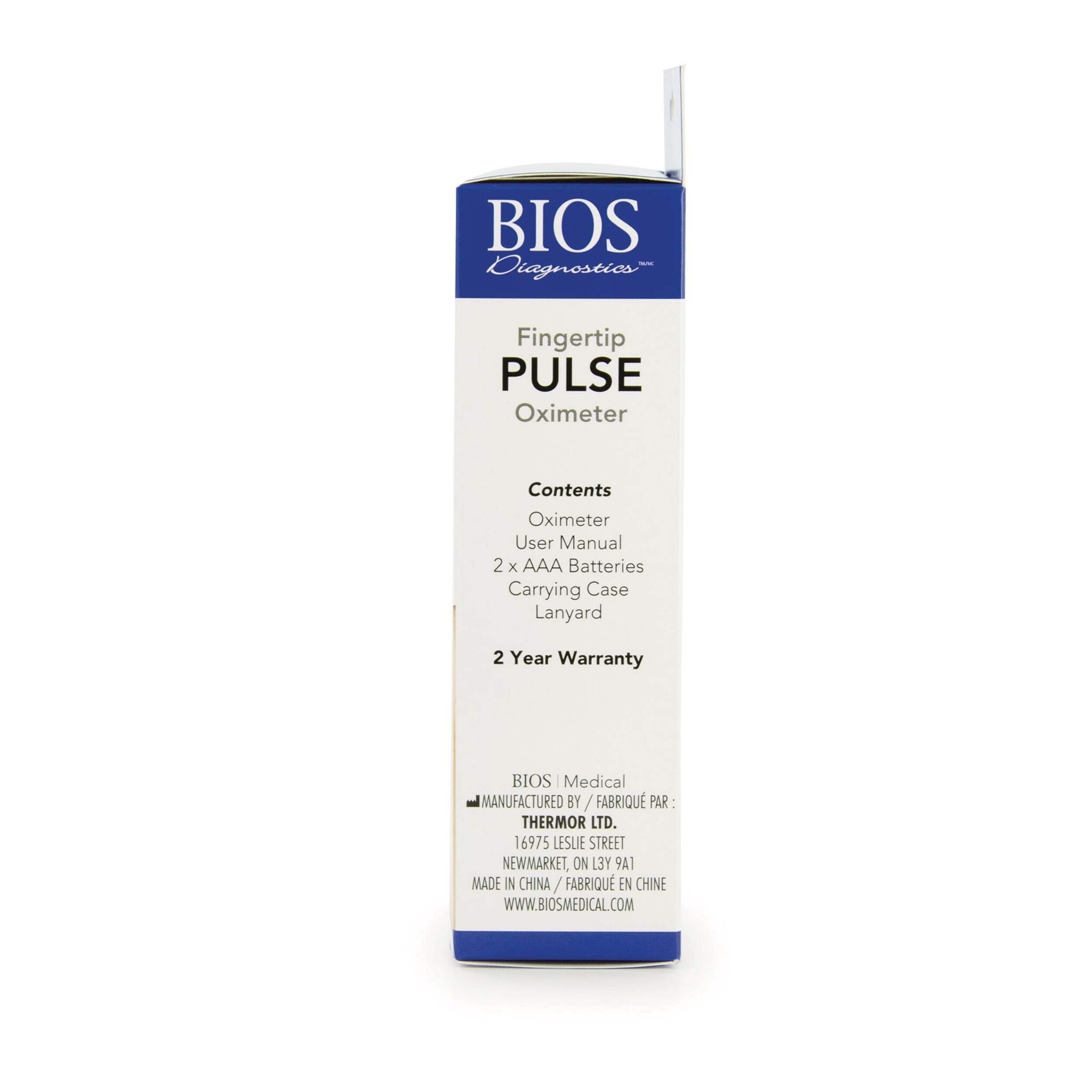 BIOS Diagnostics Fingertip Pulse Oximeter
