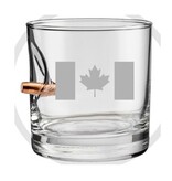 BenShot "Bulletproof" .308 Rocks Glass- Canada Flag Etched - 11oz BenShot "Bulletproof" .308 Rocks Glass- Canada Flag Etched - 11oz