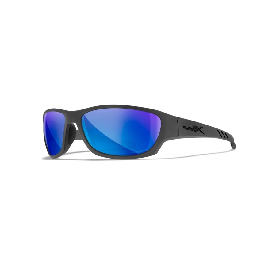 Wiley X Climb Captivate Pol Blue Mirror / Matte Grey Frame