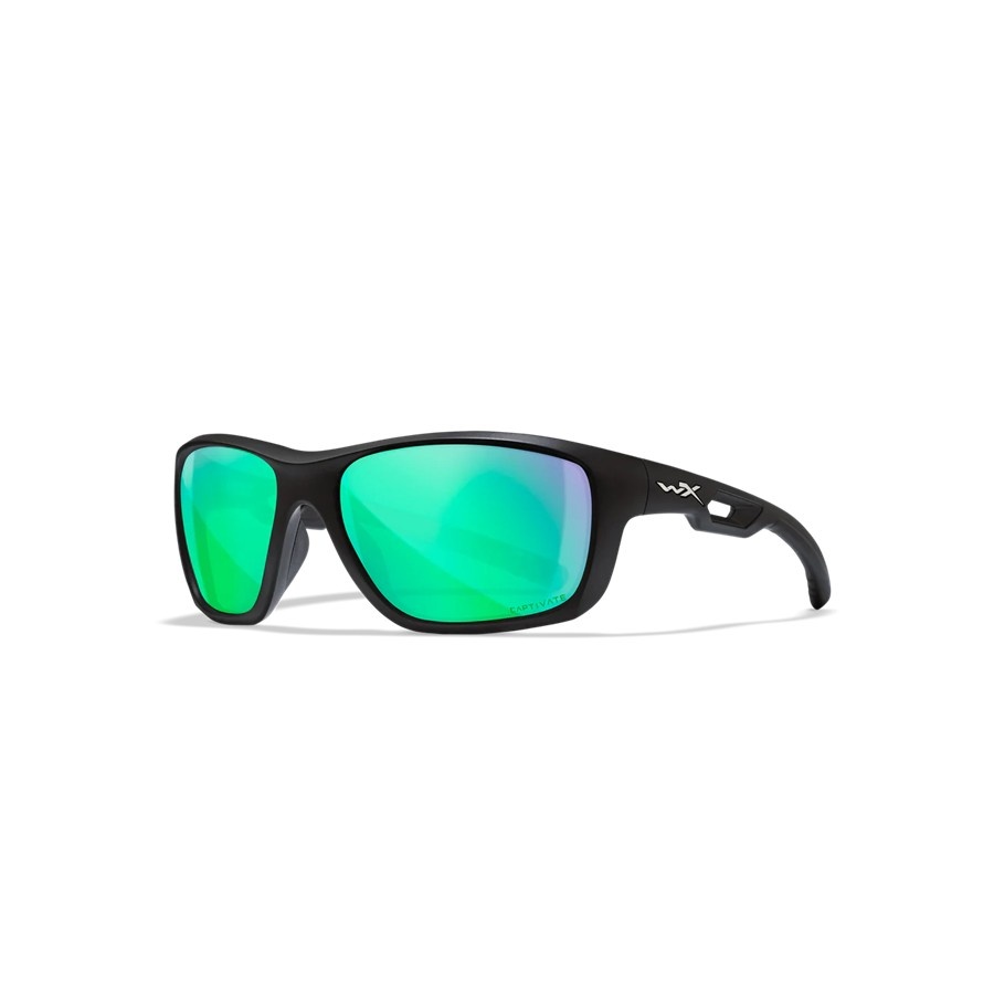 Wiley X Aspect Captivate Pol Green Mirror / Matte Black Frame