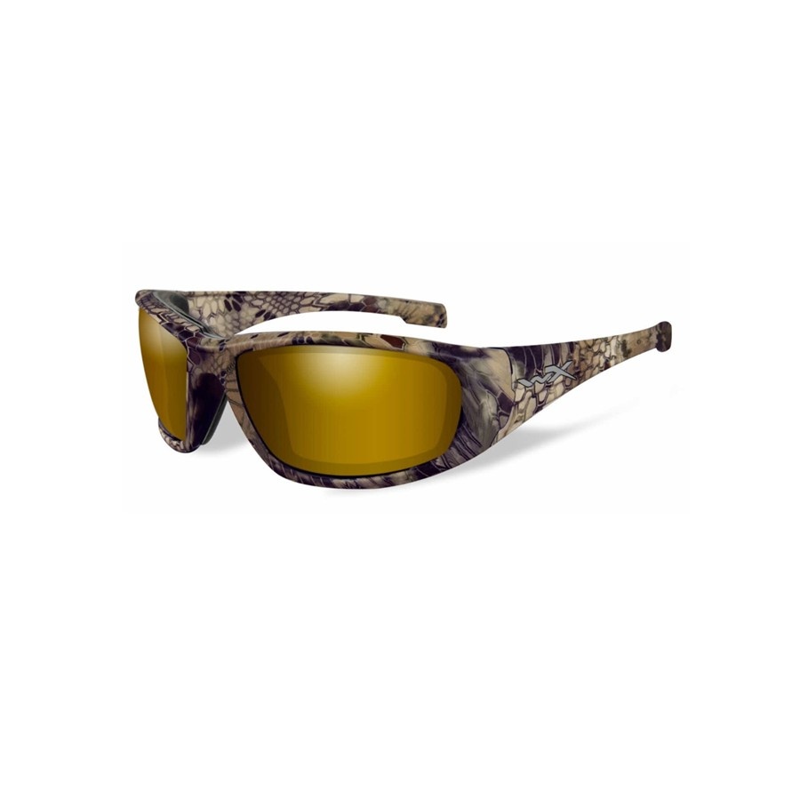 Wiley X BOSS Polarized Gold Mirror/Kryptek Highlander Frame