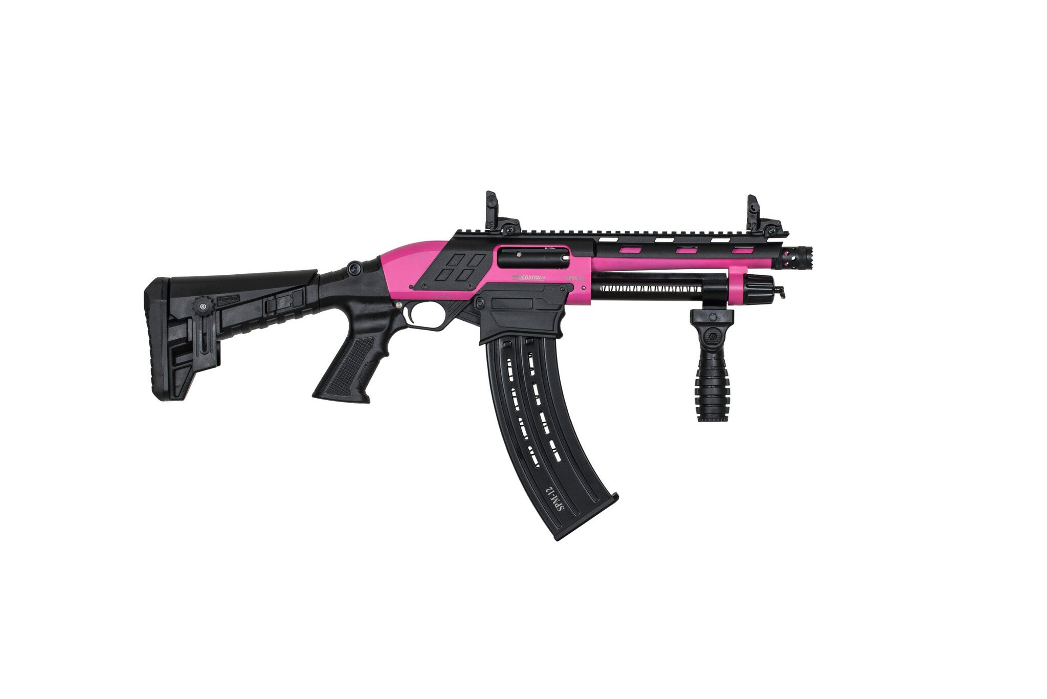 Federation Firearms SPM-12 9″ Shorty, 12ga 3″ Magazine-Fed Pump Action Shotgun