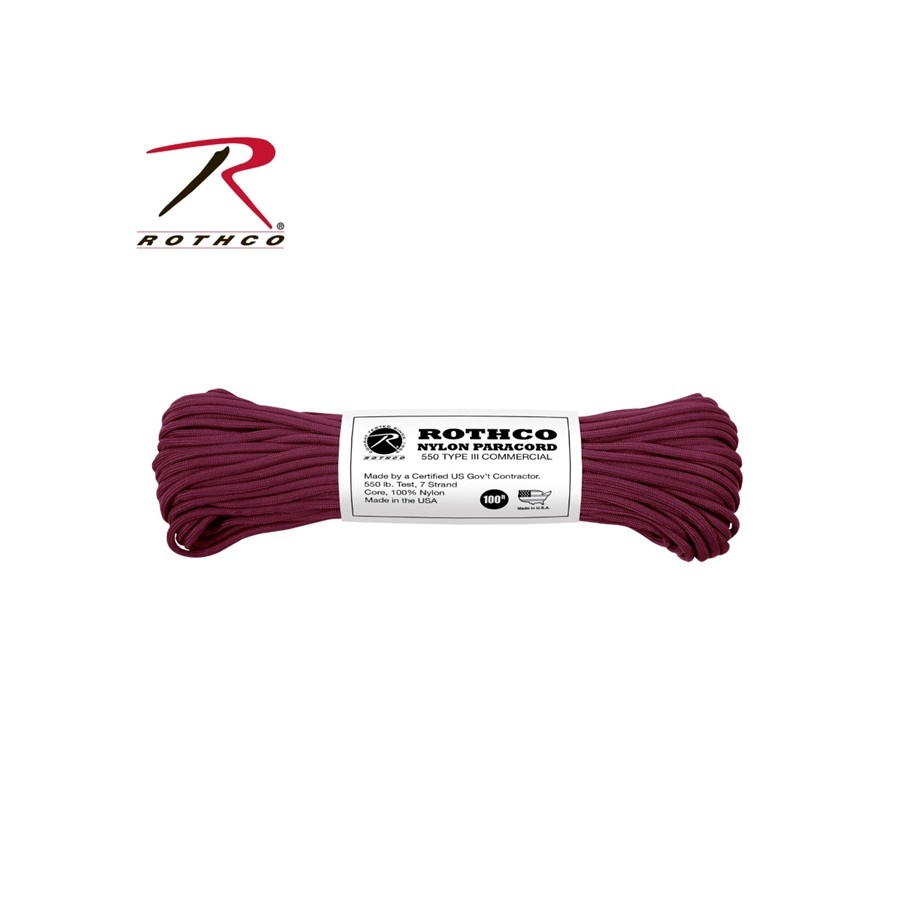 Rothco Nylon Paracord Type III 550 lb 100ft