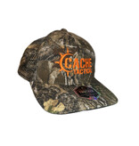 Outdoor Cap Cache Tactical Trucker Hat - Camo Meshback with Orange Thread