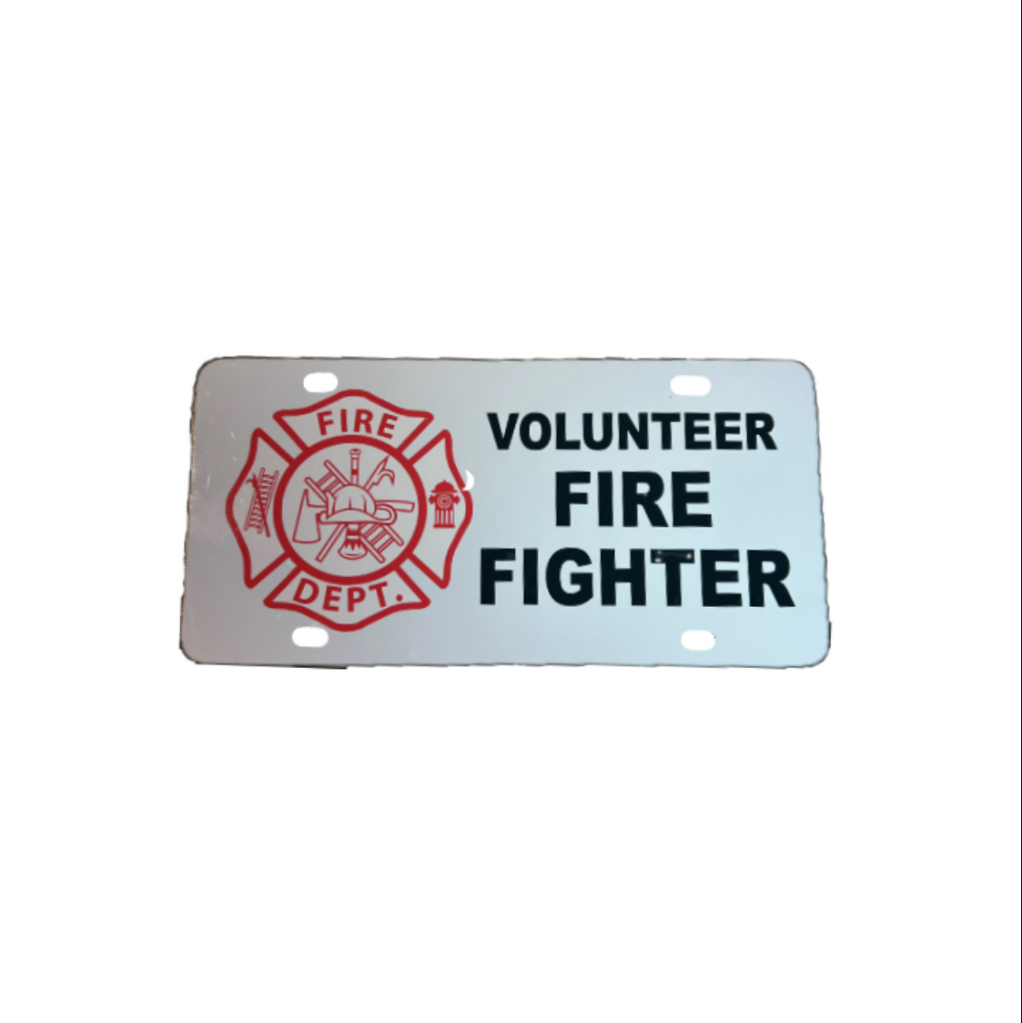 Cache Tactical Volunteer Fire Fighter License Plate