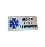 Cache Tactical Medical First Responder License Plate