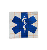 Cache Tactical Blue Reflective EMS Window Decal - 6"x6"