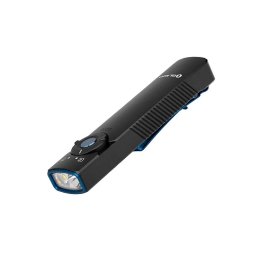 Olight Arkfeld UV & White Light Dual Light Source EDC Flashlight, Black, Cool White