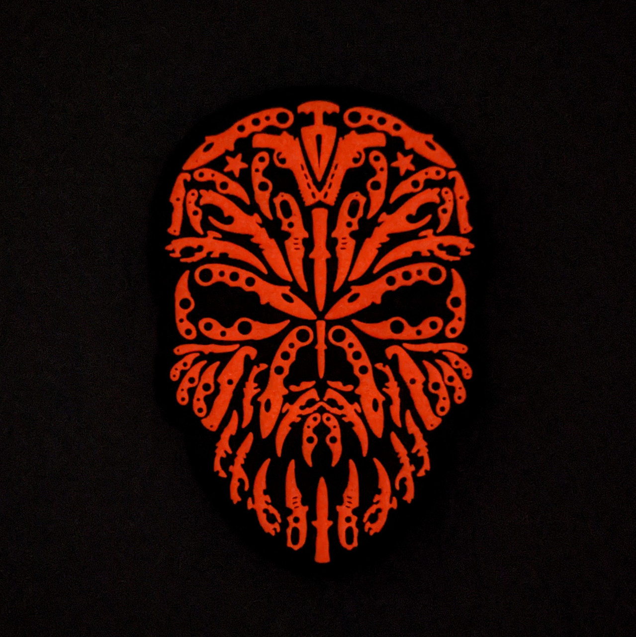 Tactical Innovations Canada PVC Patch - Halloween Skull - Glow