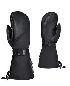 Nylon and Genuine Deerskin Leather Mitts