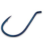 Gamakatsu Octopus Hook, Size 6, Barbed, Needle Ringed Eye, Blue, 10pk