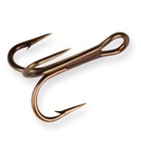 Mustad Classic Treble Hook, Size 1, Standard Ringed Eye, Bronze, 5pk