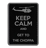 Merica Life Get to the Choppa Patch - Black & Grey