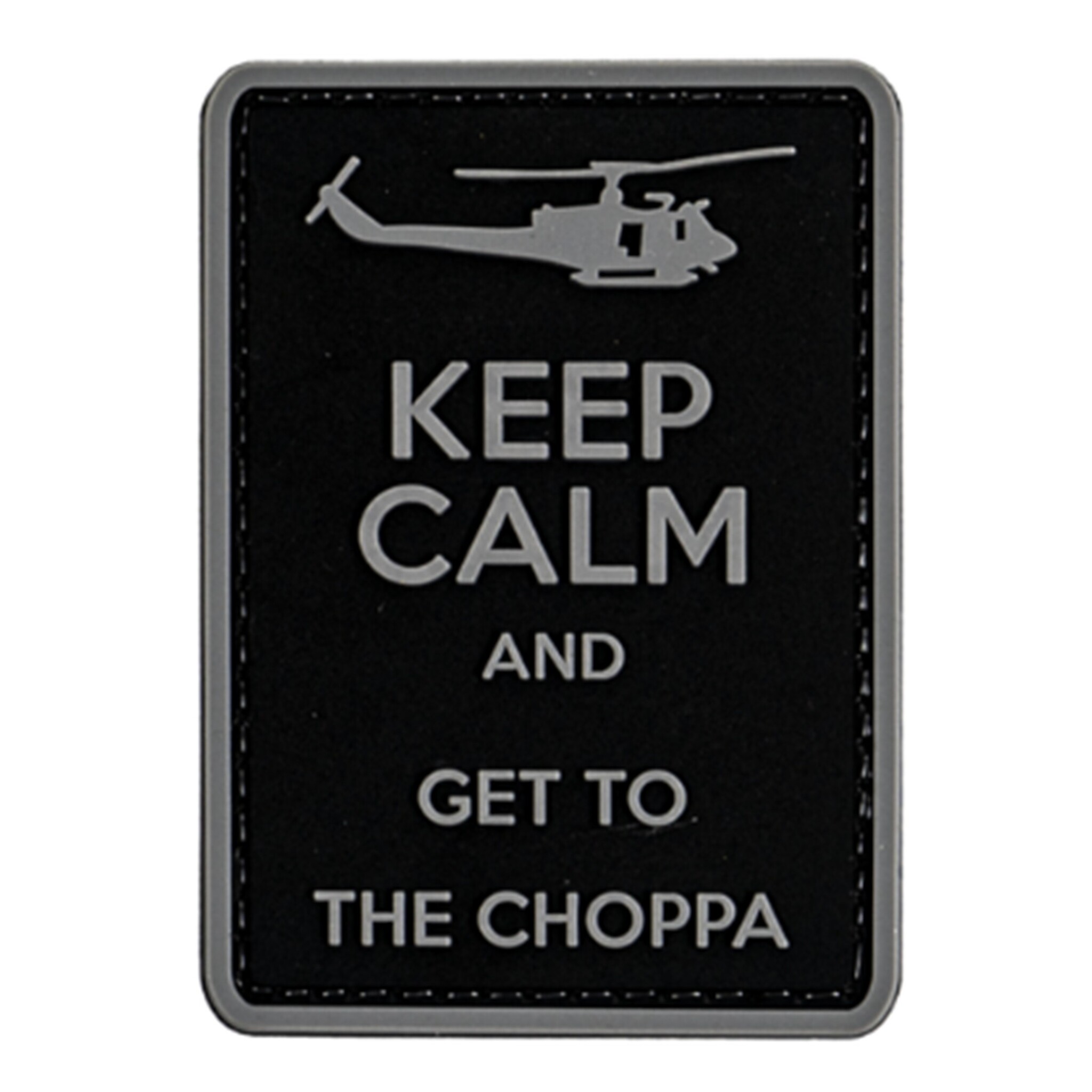 Merica Life Get to the Choppa Patch - Black & Grey
