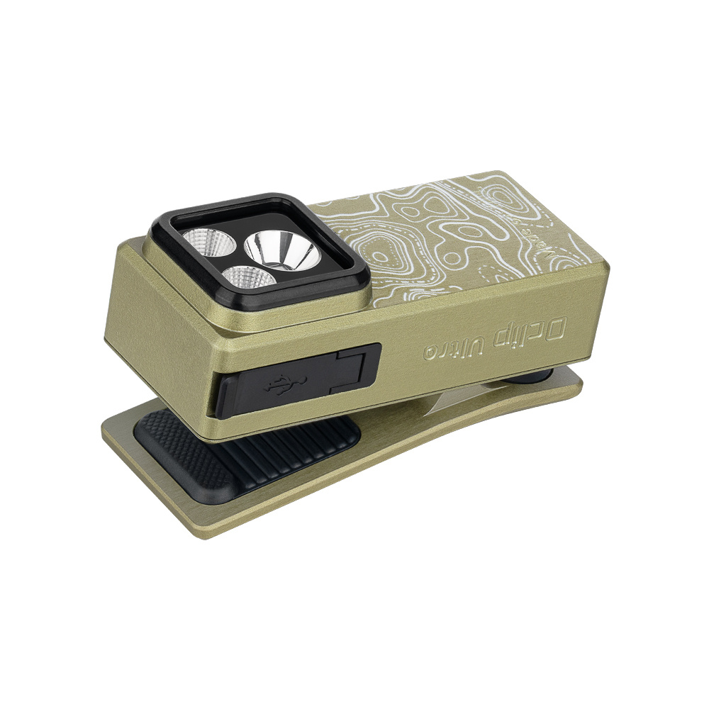 Olight Oclip Ultra Clip-on EDC Light W/ Flood, Spot and UV Modes