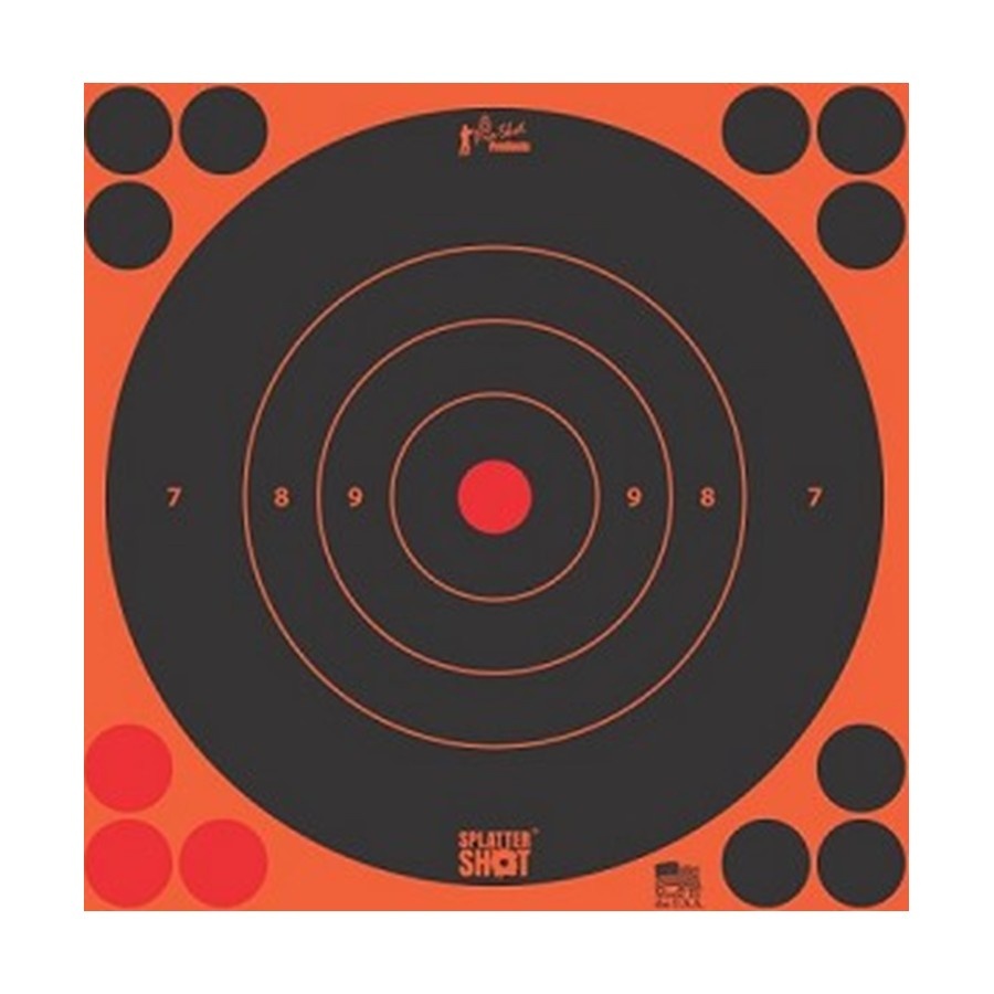 Pro-Shot Splatter Shot 8" Bullseye Target - Peel & Stick - 6pk