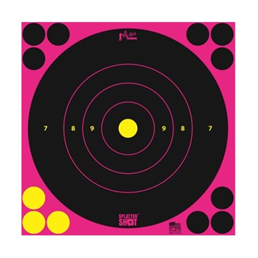Pro-Shot Splatter Shot 8" Bullseye Target - Peel & Stick - 6pk