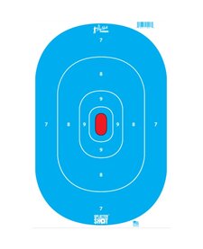 12"x18" Splattershot Silhouette Insert - High Vis Blue - Tag Paper - 8PK