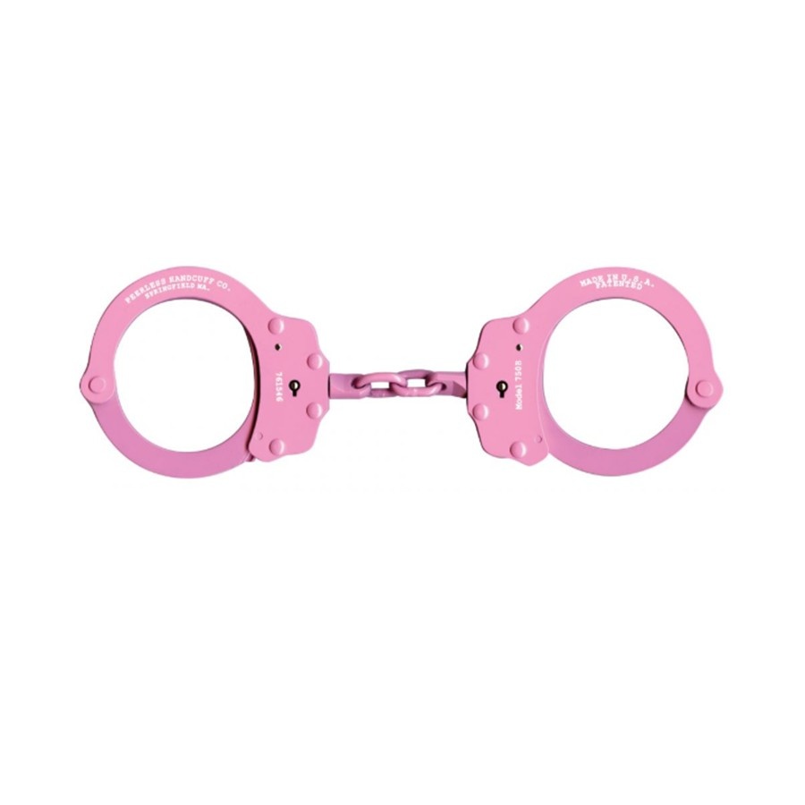 Peerless Handcuff Company Chain Link Handcuffs 750CP Pink