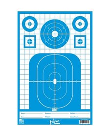 Splatter Shot Tactical Precision Target - High Vis Blue - Tag Paper - 8PK