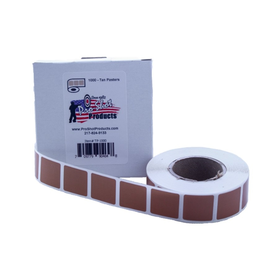 Pro-Shot Buff/Tan Pasters 1000ct Roll in Dispenser Box