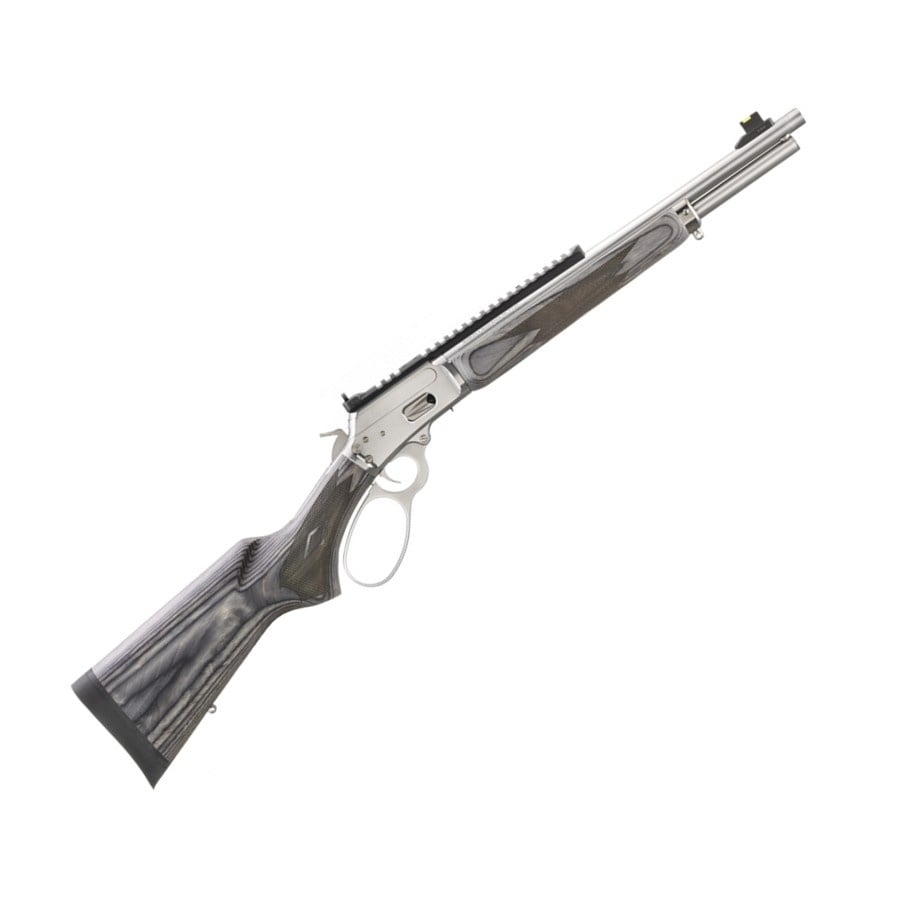 Marlin Model 1894 SBL, 44 REM Mag, 16.1" Polished Stainless, Gray Laminate