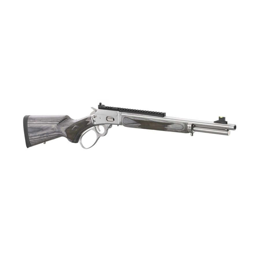 Marlin Model 1894 SBL, 44 REM Mag, 16.1" Polished Stainless, Gray Laminate