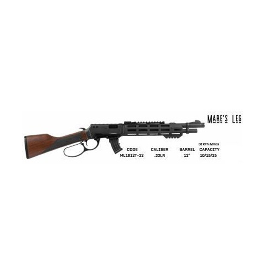 Morisson Lever Mares Leg 22LR 12" Black Tactical Forend