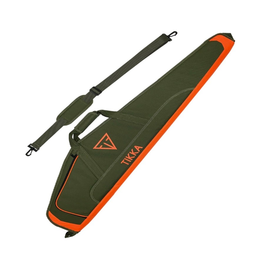 Tikka Soft Gun Case W/ Strap - 46", Green/Orange