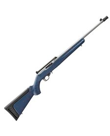 10/22, 22LR, 18.5" SS Barrel, Liberty Blue w/ Red & White Stock