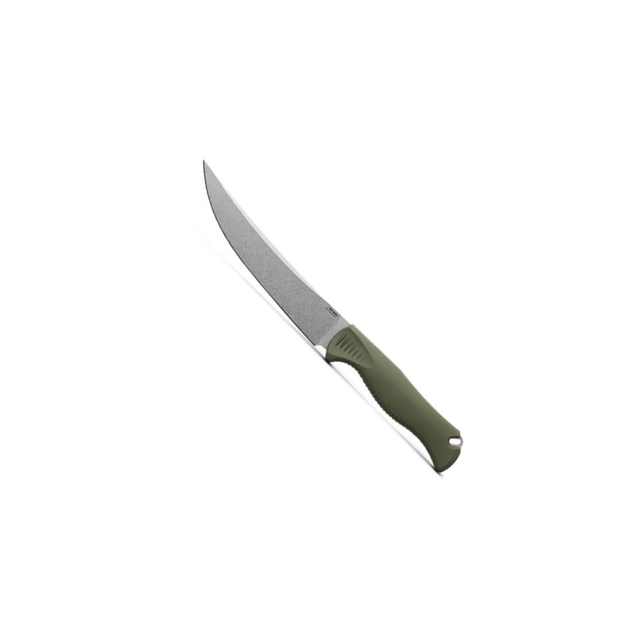 Benchmade Meatcrafter, Dark Olive Santoprene, 6" Trailing Point